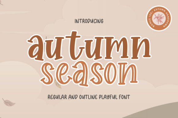Autumn Season Font: A Playful Touch for Creative Projects
