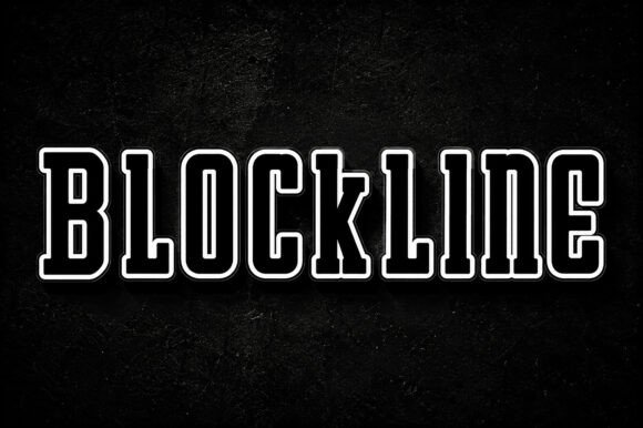 Blockline: The Athletic Typeface for Bold Branding