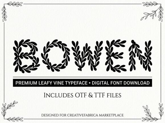 Bowen: The Avant-Garde Display Font for Bold Creators