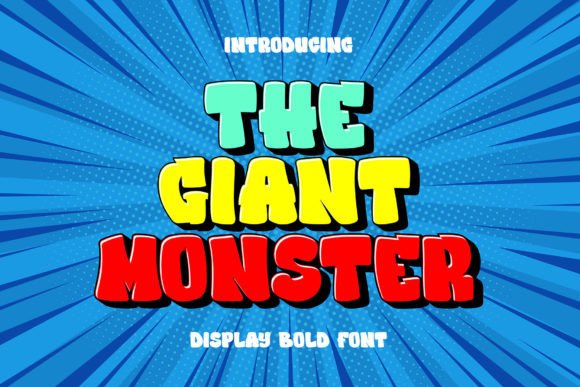 Command Attention with The Giant Monster Font