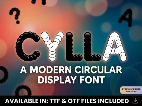 Cylla: The Playful Display Font That Bubbles With Character