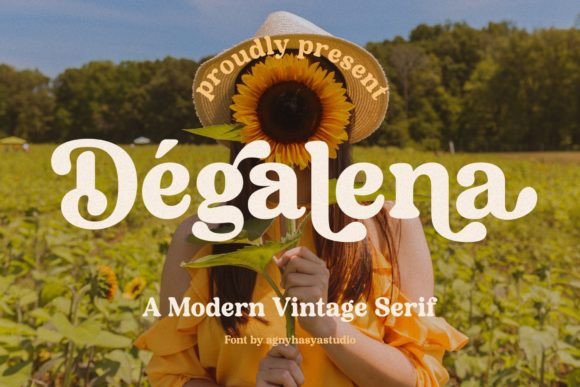 Degalena: Crafting Timeless Designs with a Modern Vintage Serif