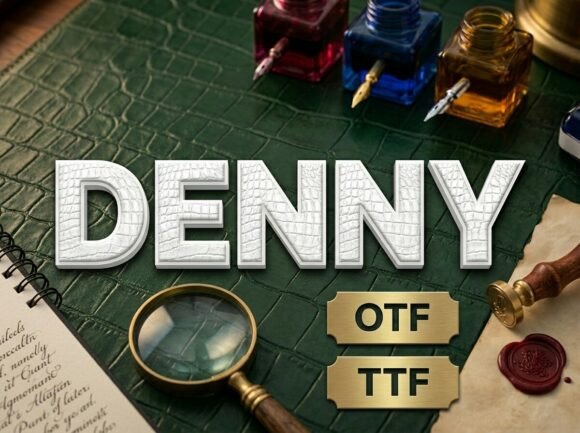 Denny: A Decorative Display Font for Bold Creators