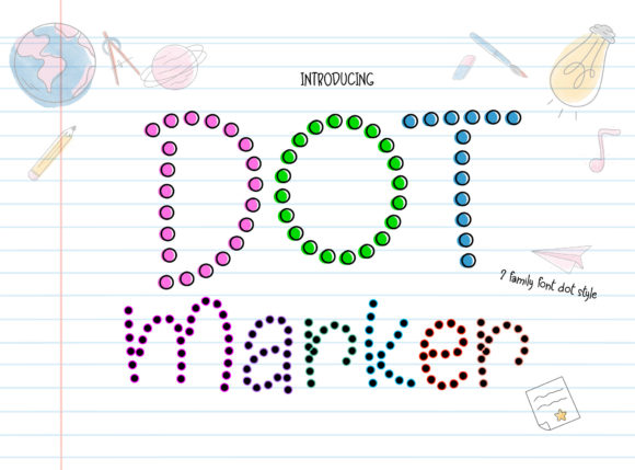 Dot Marker: The Playful Dotted Display Font for Modern Creators