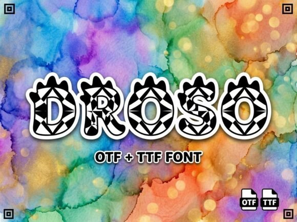 Droso: The Bold, Bouncy Typeface for Modern Brands