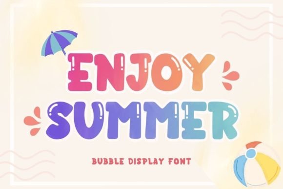 Enjoy Summer: The Casual Charm of a Creative Font
