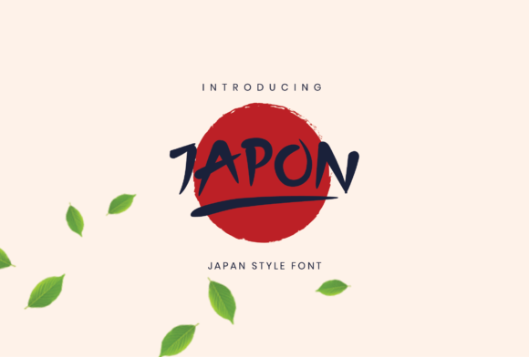 Japon: The Ornamental Display Font for Creative Projects