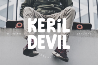 Keril Devil: The Fun Kids Display Font for Edgy Designs