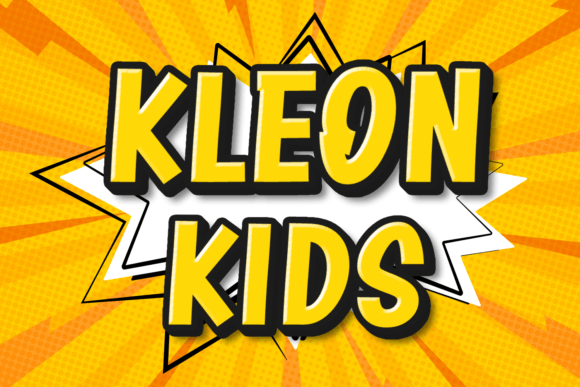 Kleon Kids: A Bold Display Font for Modern Creatives