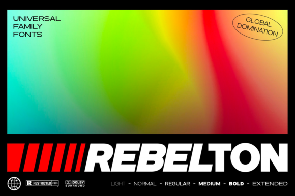 Rebelton: The Bold Display Font for a Futuristic Edge