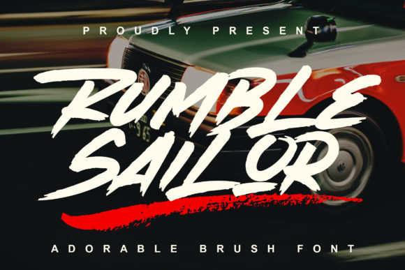 Rumble Sailor: Bold Display Font with Street Art Vibe