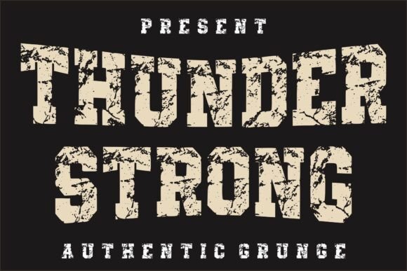 Thunder Strong: A Bold Typeface for Unforgettable Projects