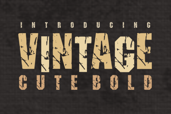 Vintage Cute Bold: The Powerhouse Font for Rustic Branding